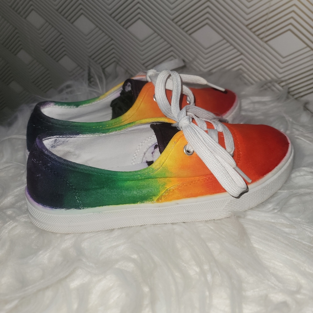 Painted Rainbow gradient sneakers